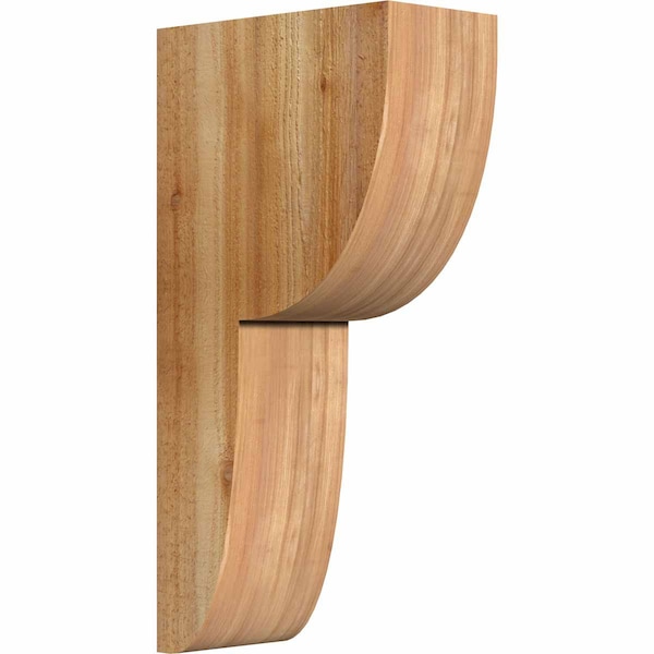 Ekena Millwork Crestline Rough Sawn Corbel, Western Red Cedar, 6"W x 12"D x 24"H COR06X12X24CRE00RWR - main